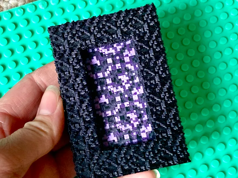 Bricks Minecraft Nether Portal Insert