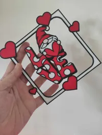 Gnome amoureux décoratif — photo 2