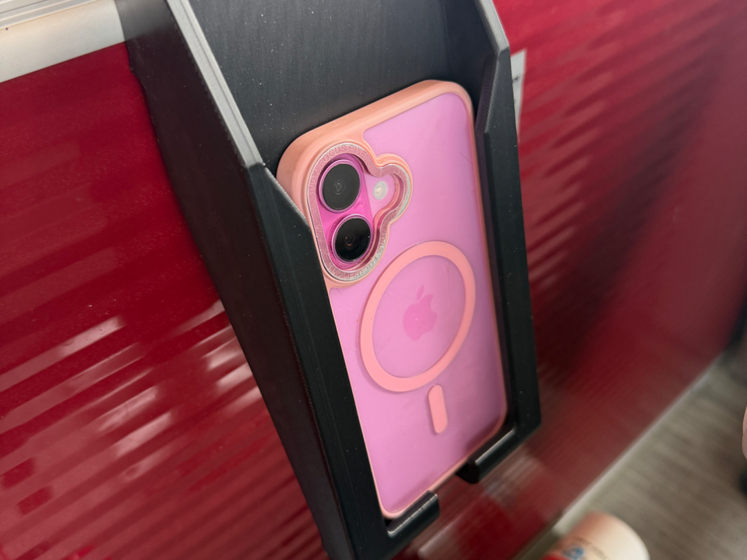 Pontoon Square Tube Rail Mounted Accessory - Phone