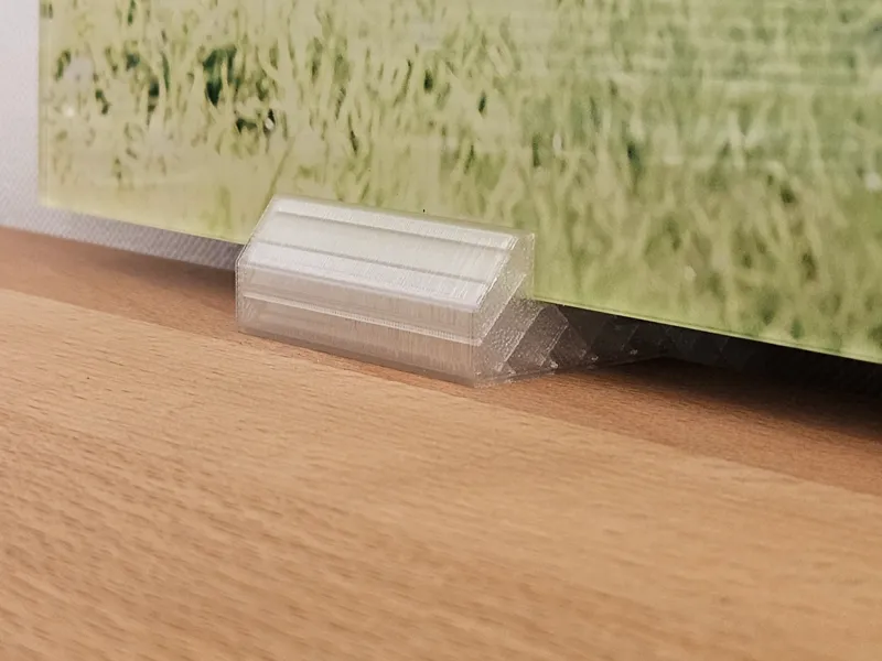 Minimalistischer Bildhalter für Alu-Dibond Platten
