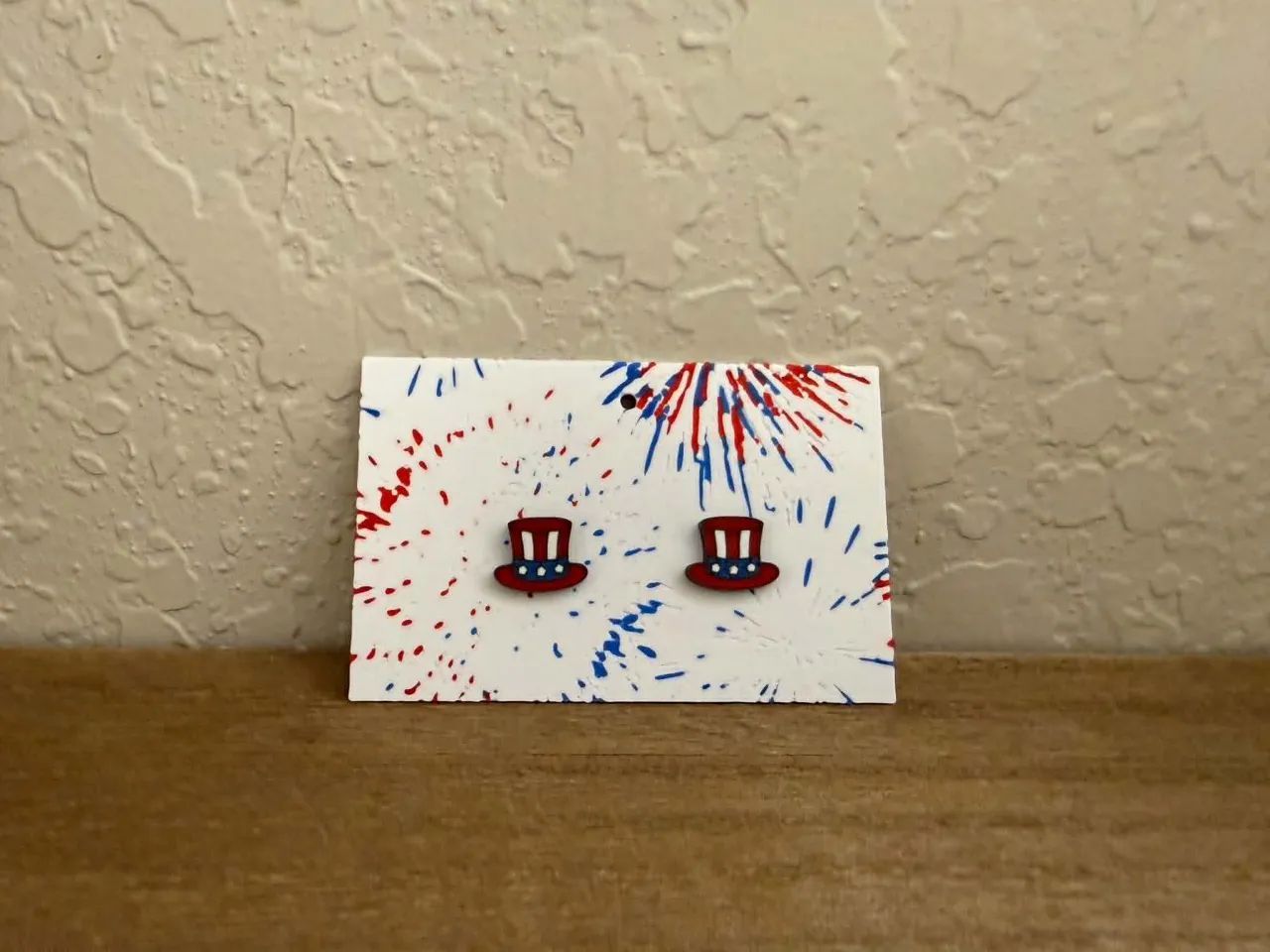 Uncle Sam Hat Stud Earrings view 2