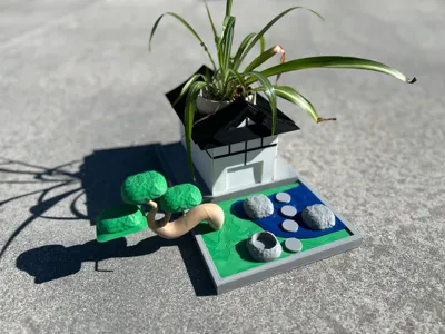 Plant holder and functional bonsai (NO AMS/GLUE)