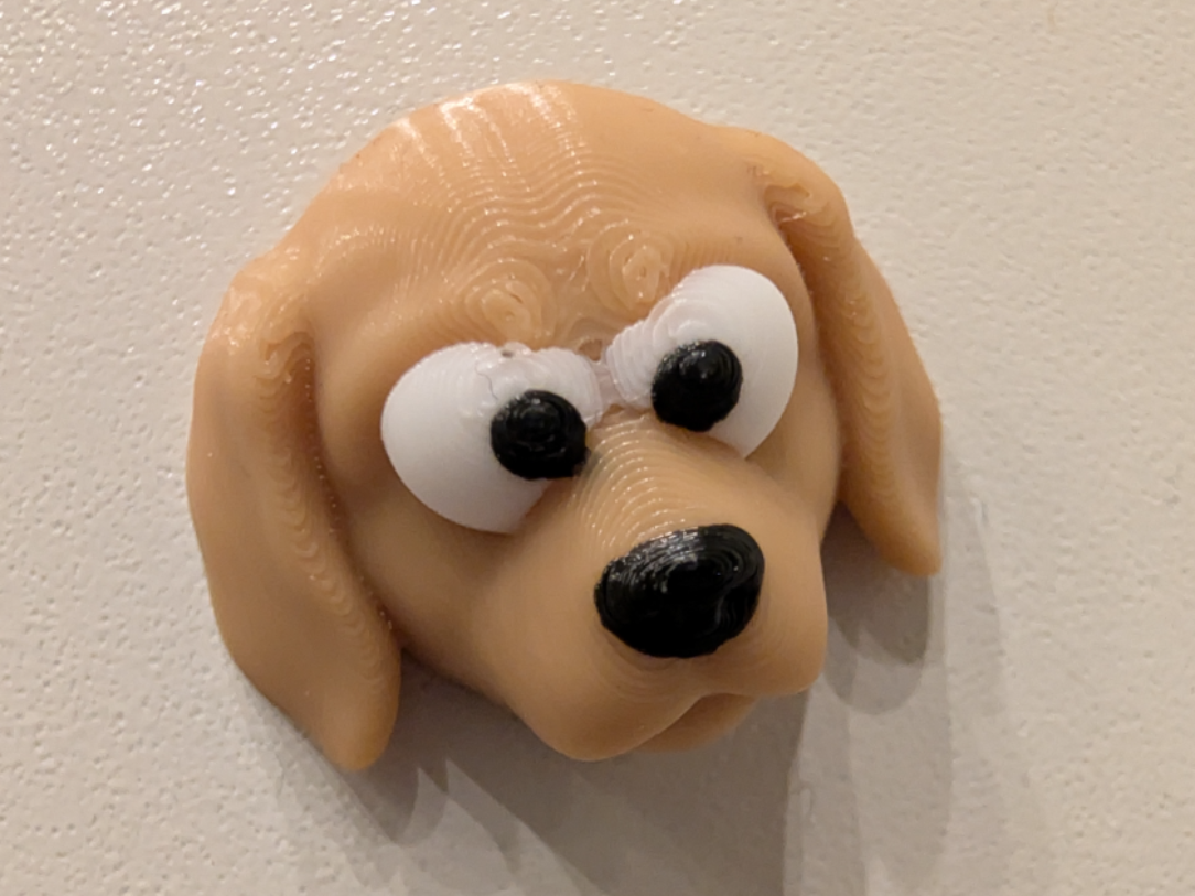 Süßer Hundekopf Magnet