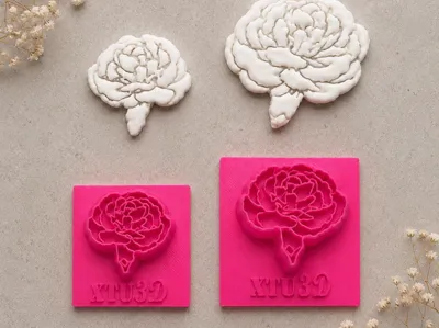 Polymer clay carnation cutter