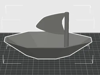 Schüssel im Segelbootdesign