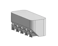 5x3x3 - flat - no shell - 0.2mm layer, 2 walls, 15% infill