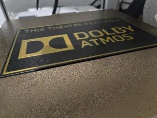 Heimkino Schild Dolby Atmos