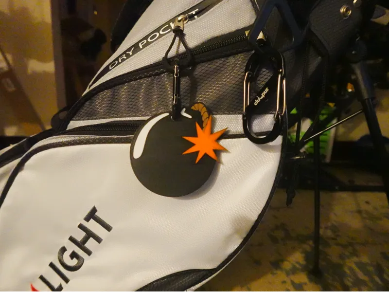Golf Bag Bomb Tag