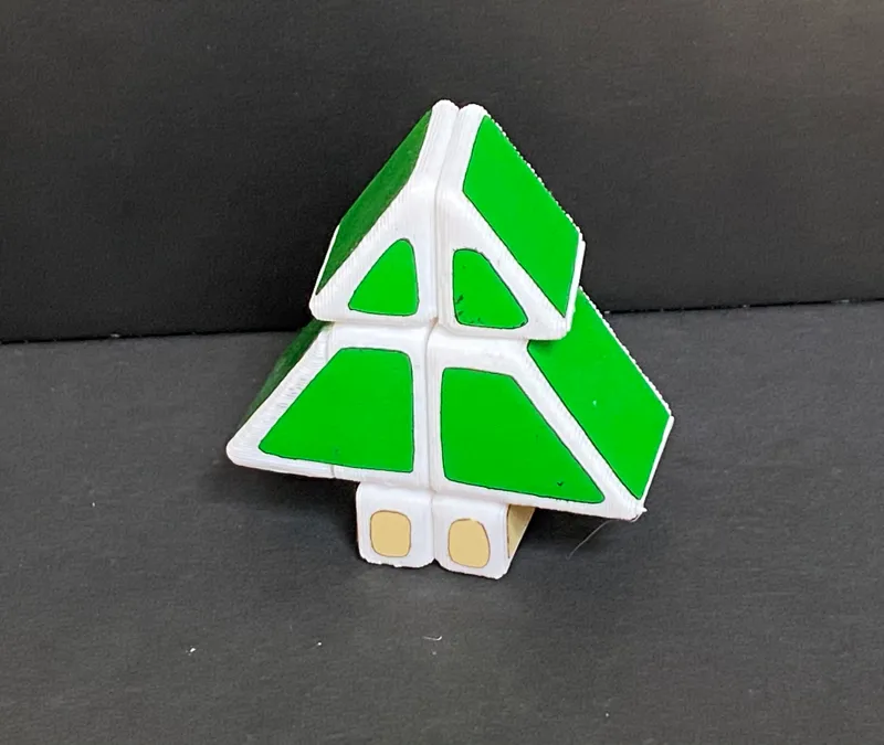 Christmas Tree 1x2x3 Rubik's Cube Puzzle