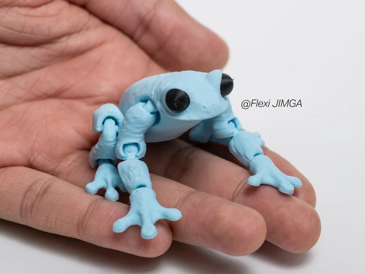 Tiny Flexi Frog Animal - Separated Colors Print view 3