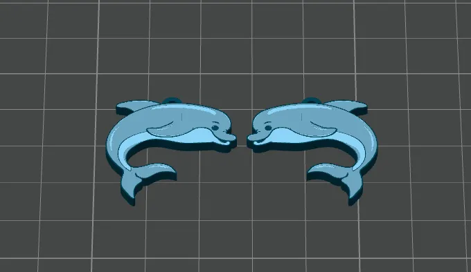 Dolphin Earrings view 3