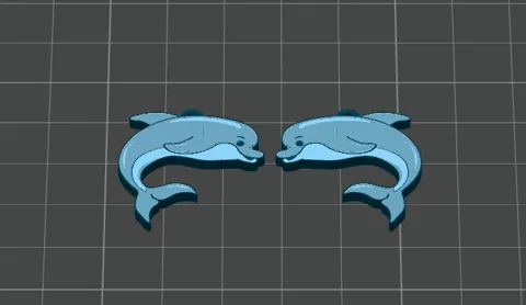 Dolphin Earrings view 3