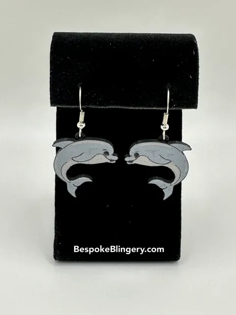 Dolphin Earrings view 2