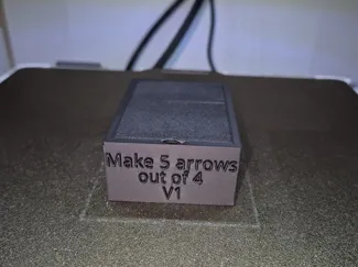 Make 5 arrows out of 4 puzzle box