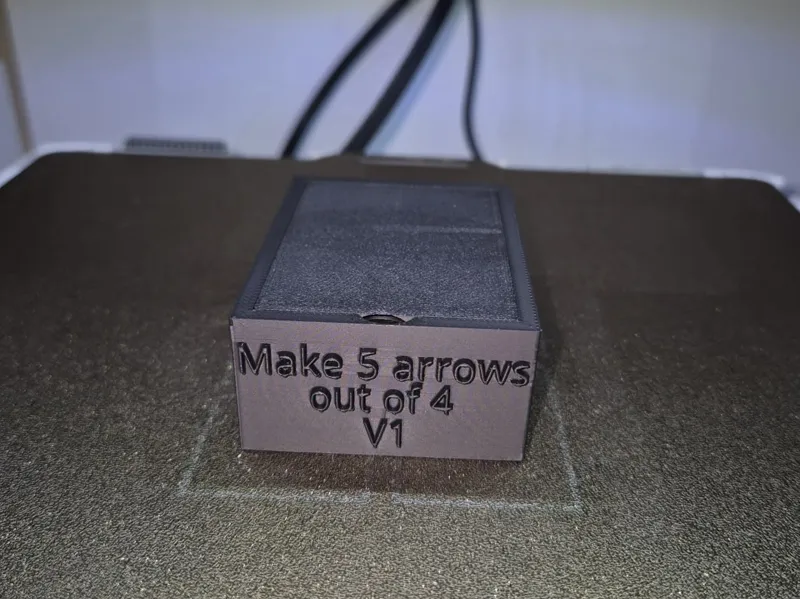 Make 5 arrows out of 4 puzzle box