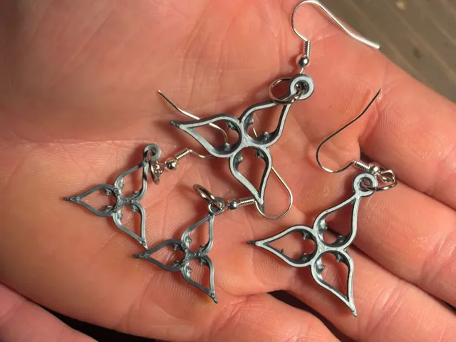 Gothic Flower Earrings