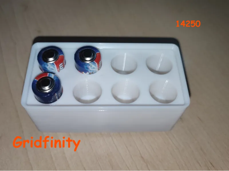 Gridfinity Batterie Aufbewahrung 14250