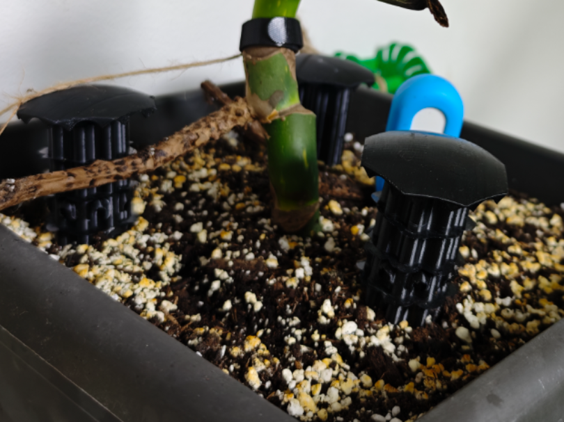 Modular flower pot aeration