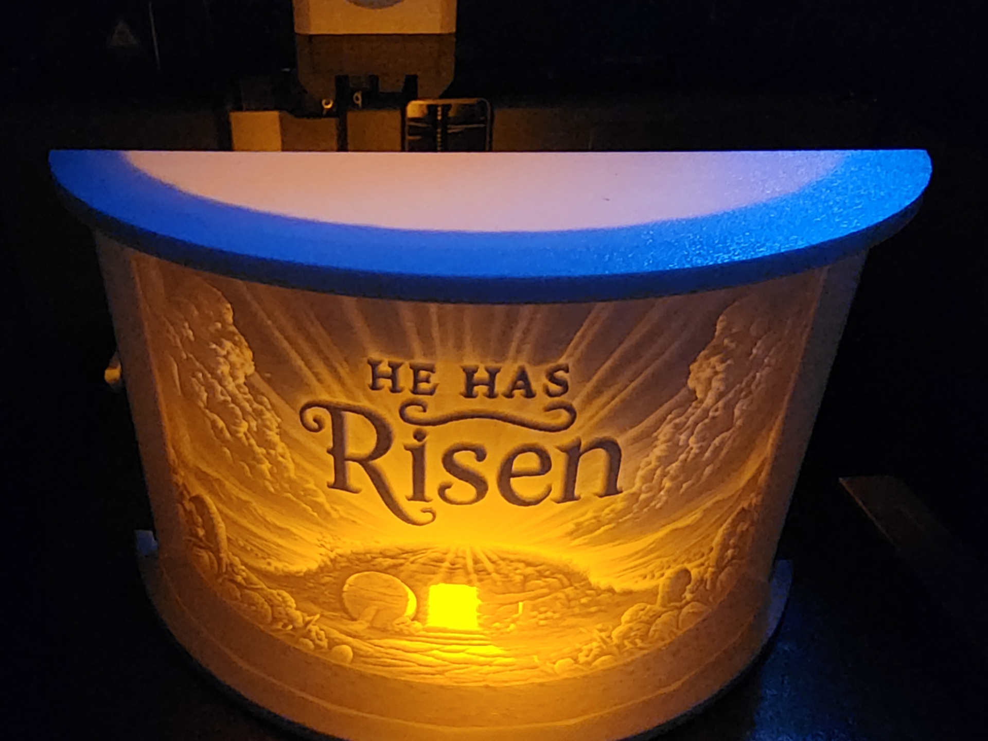 Top & Bottom for curved lithophane