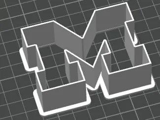 Block M Cookie Cutter