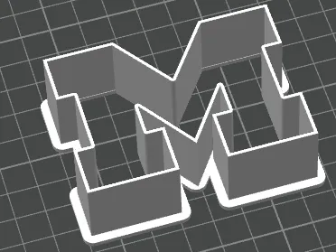 Block M Cookie Cutter