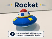 Rocket - Multi Color | Multi Plate