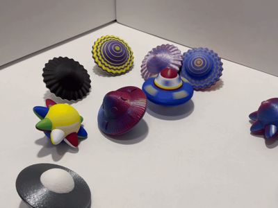 Space Cadet Tops: UFO, Comet, Star & Rocket
