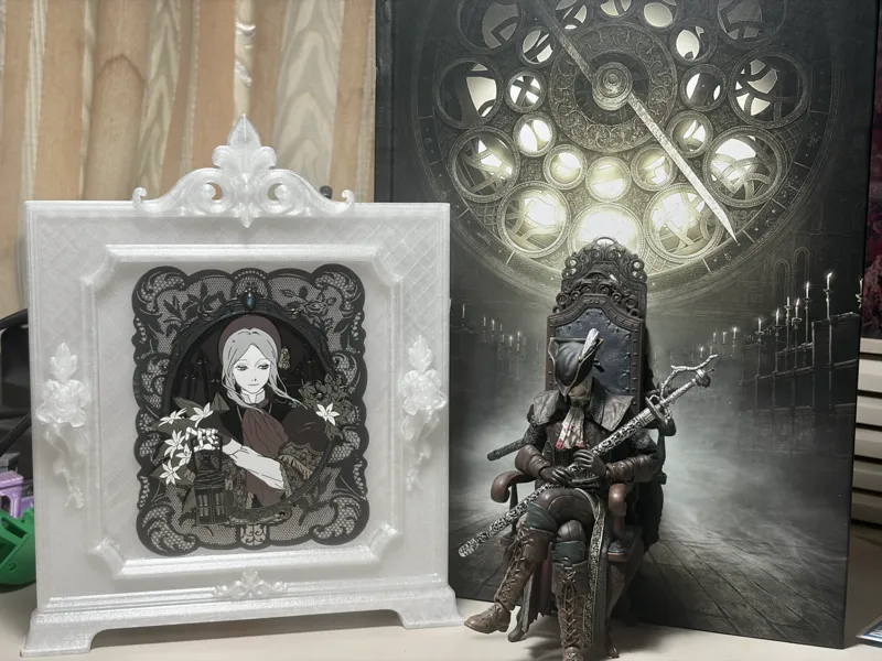 Bloodborne Inspired Enamel Pin Display Frame