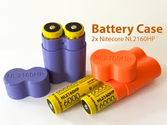 Battery Case - 2x NITECORE NL2160HP