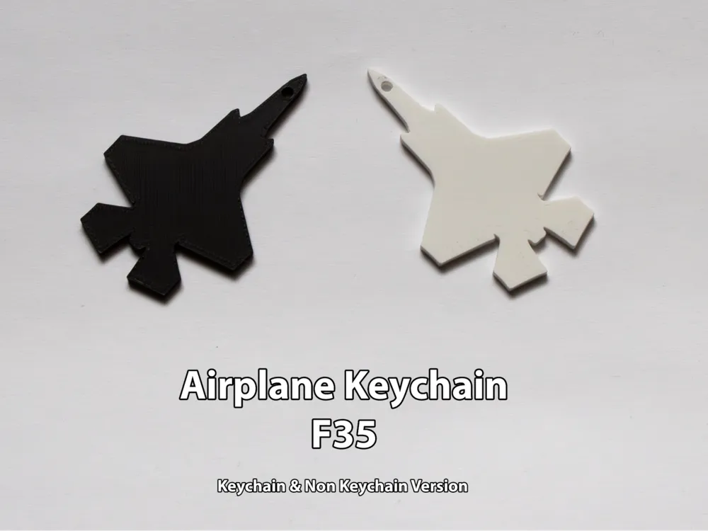 Airplane Keychain F35 - Free 3D Print Model - MakerWorld