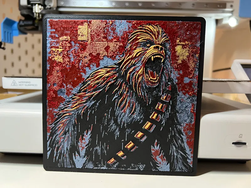 Hueforge – „Chewbacca“ Graffiti-Design