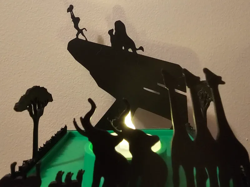Lion King Shadow Tealight Holder