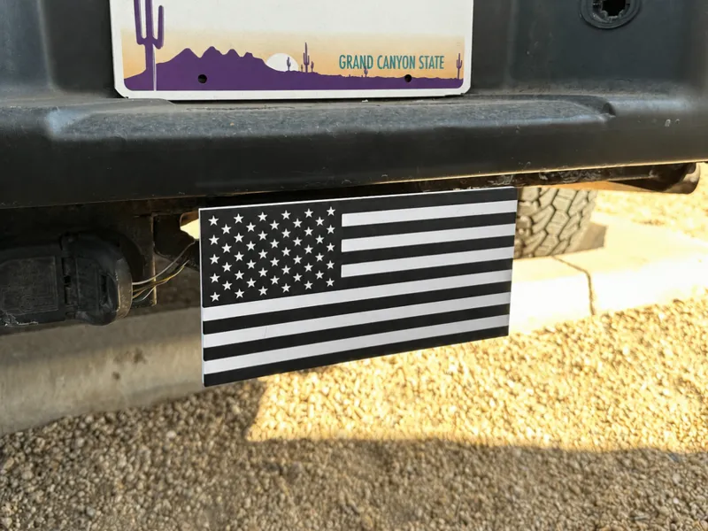 2” Hitch Mounted American Flag | Minimal & Clean