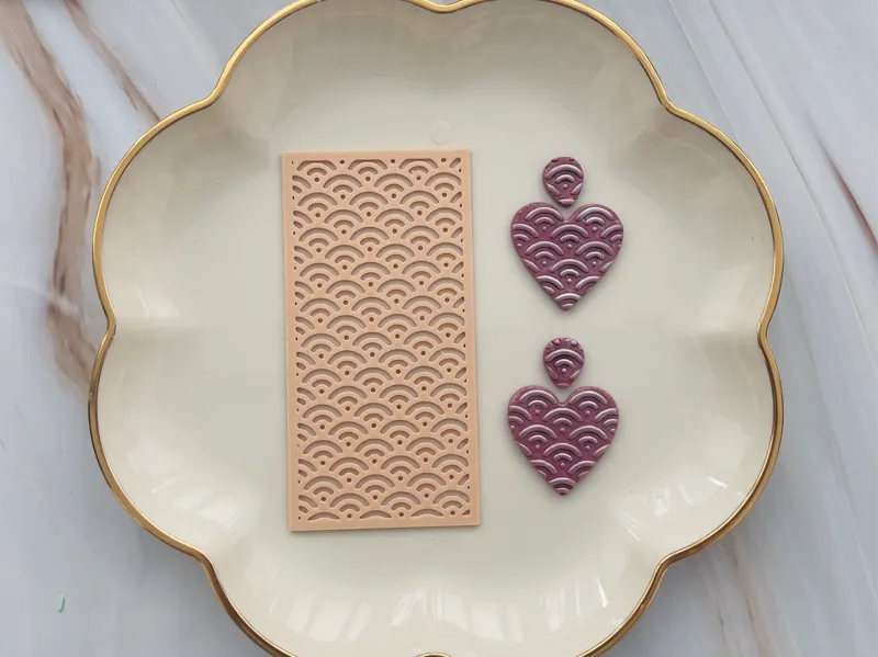 Decorative Polymer Clay Stencil