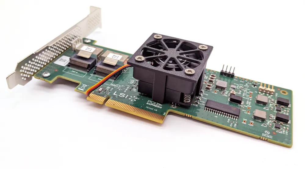 LSI 9240-8i 40mm Fan Adapter Remixed by Flying4T MakerWorld: Download ...