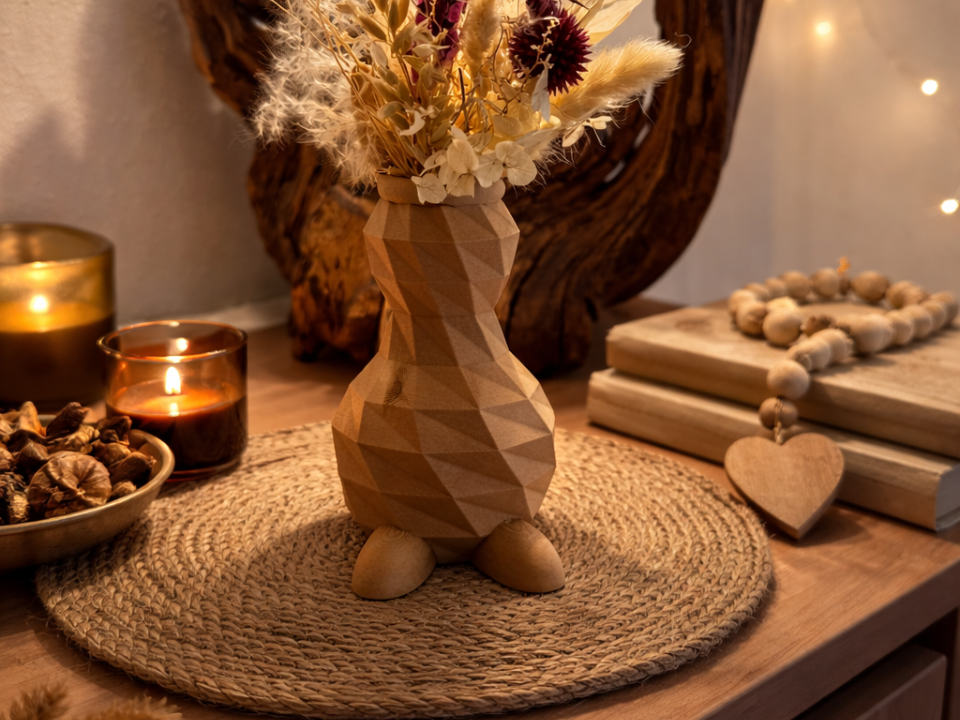 Vase Osterhase Ostern Deko