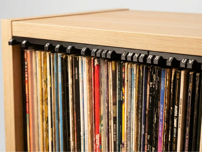 Vinyl Glide – Under-Shelf Modular Dividers