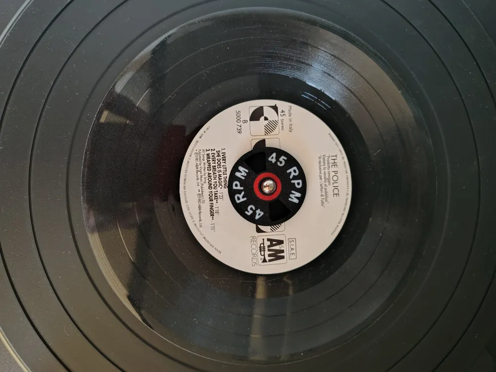 Vinyl record adapter 45 RPM - Free 3D Print Model - MakerWorld