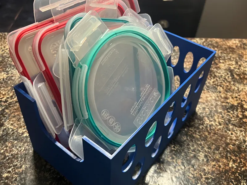 Reusable Container Lid Holder