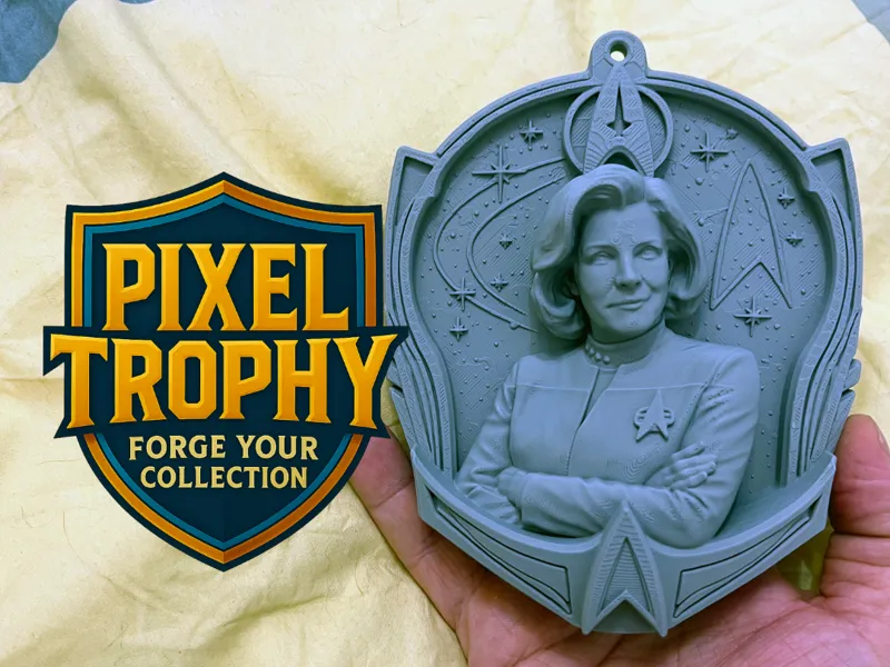 Pixel Trophy – Capt. Janeway (Star Trek: Voyager)