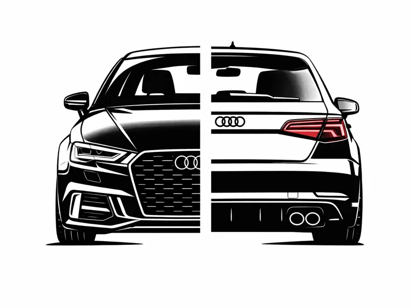 ARTE MURALE AUDI A3 POSTERIORE 