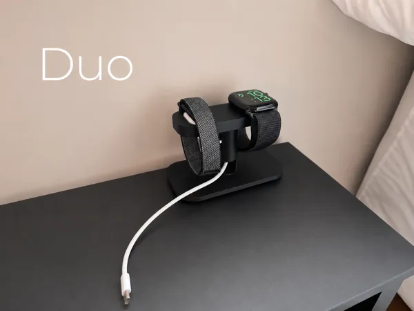 Station de charge duo Fitbit et Apple Watch