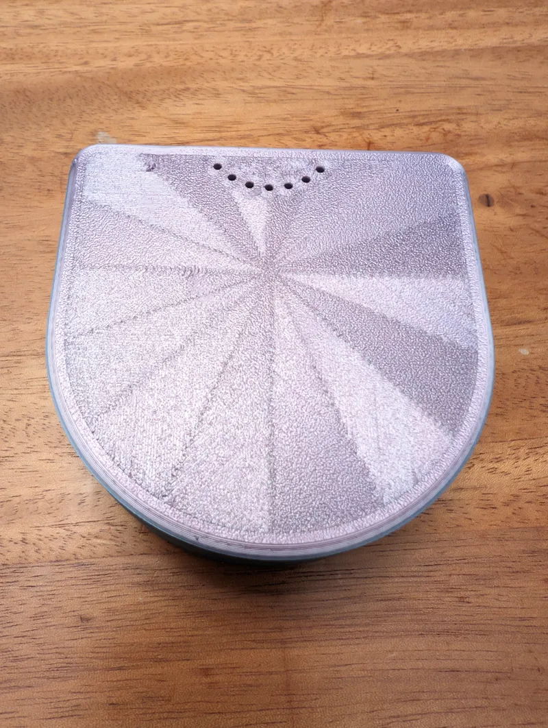 Print in place hinged dental case