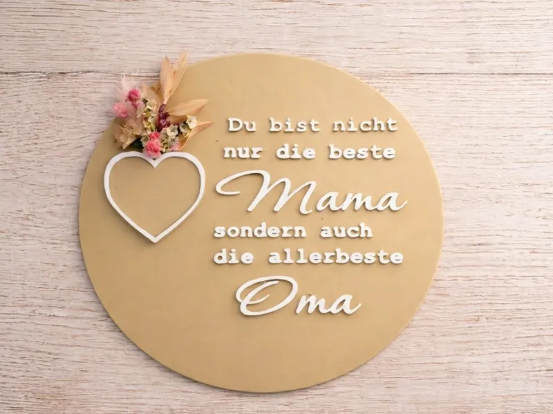 Aufsteller Rund - Beste Mama