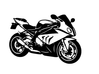 Arte de parede BMW Silhueta S1000RR