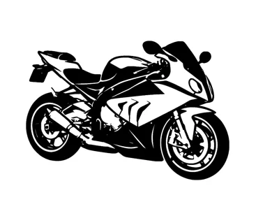 BMW S1000RR Silhouette Wall Art