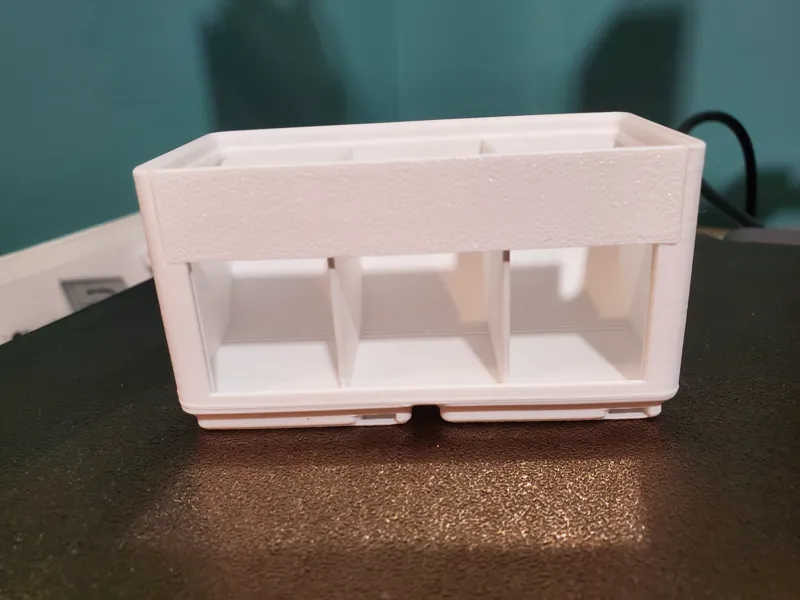 Gridfinity Window Bin Refined - 3 Compartment