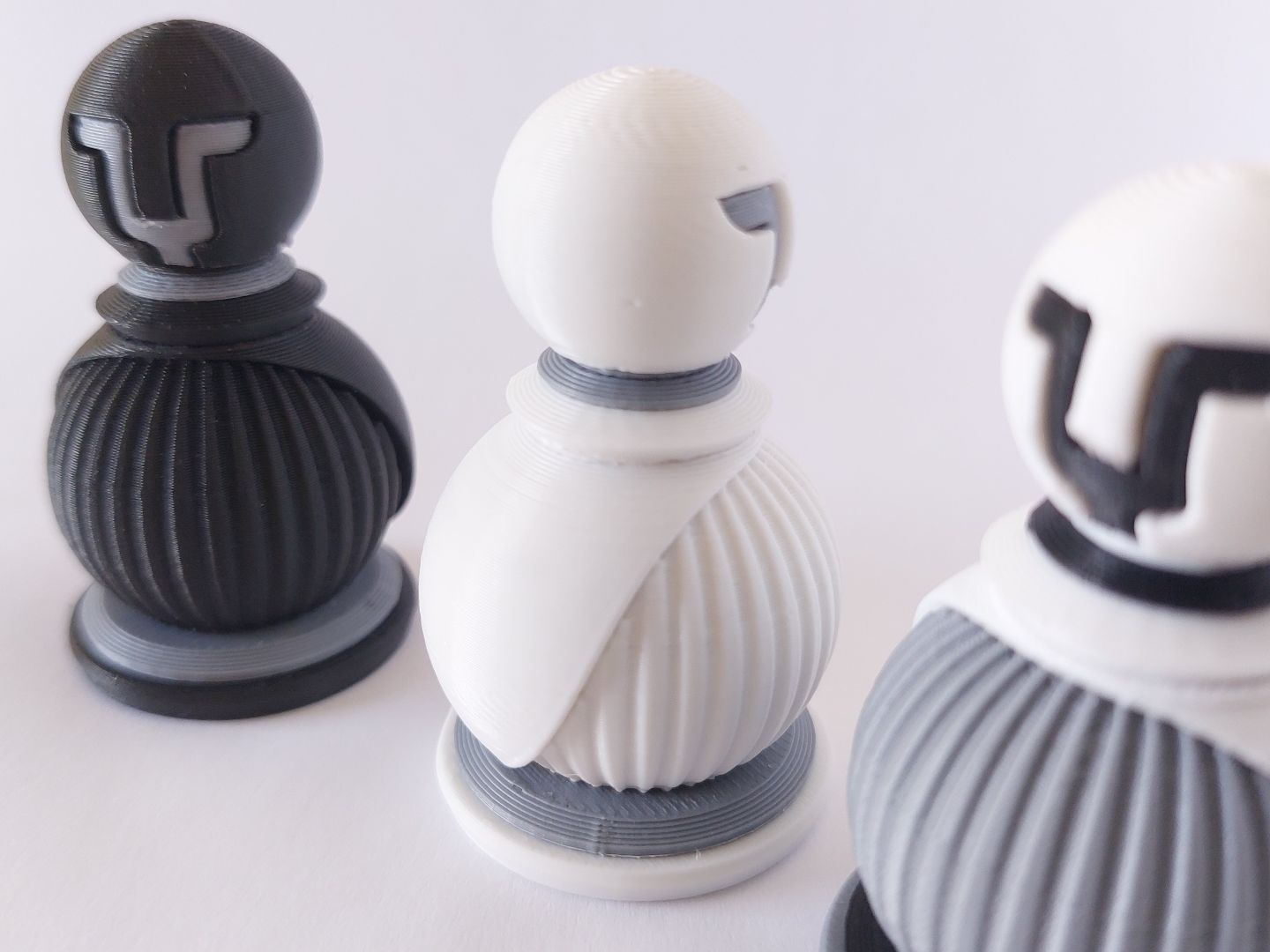 Modular Chess Pawn - No Glue - Multi Color