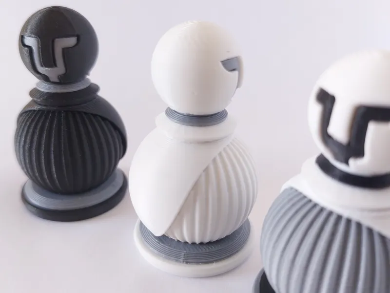 Modular Chess Pawn - No Glue - Multi Color