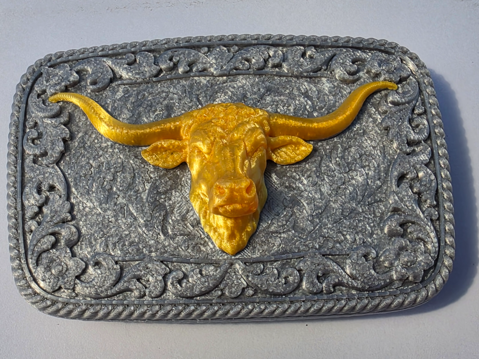 Longhorn Belt Buckle - 1